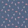 Printed Cotton PEPILLE Blue / Violet